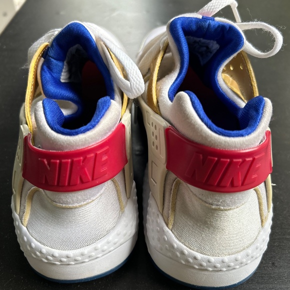 New Nike Air Huarache Run GS Racer Blue Gold Youth - Picture 3 of 9